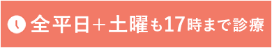 全平日+土曜も17時まで診療